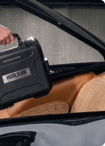HOOLICASE in a car interior